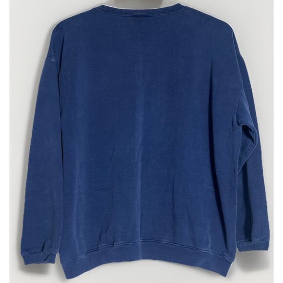 Vintage 90s Guess Jeans USA Crewneck Sweatshirt blue Embroidered Size L - Picture 2 of 5